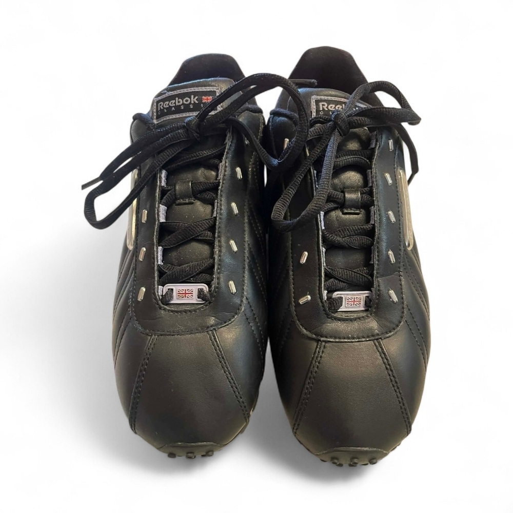 Reebok Classic Leather Black Sneakers Women’s Size 9 Low Top